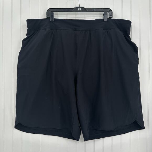 Lands' End Other - Lands End Swimwear Womens 26W Black Board Shorts w/Panty 11" Bermuda Beach NWOT
